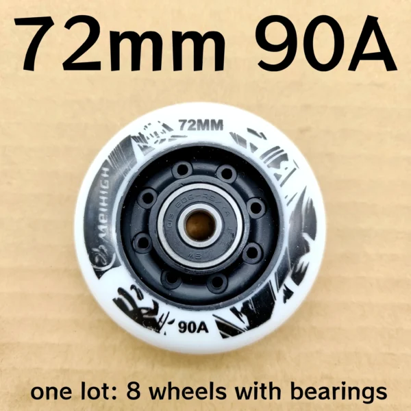 Inline Skate Wheels, Sizes: 72mm 76mm 80mm - 8 wheels/lot - Image 9