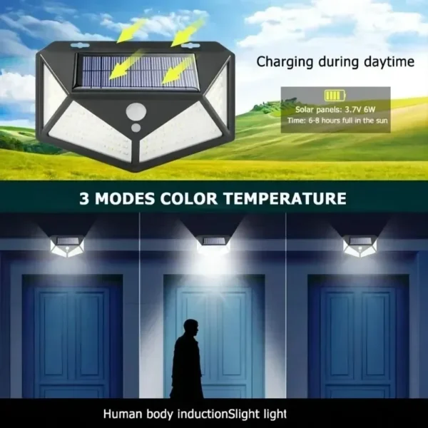 Waterproof Sunlight Powered Spotlight with Motion Sensor - Image 6