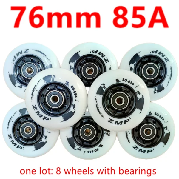Inline Skate Wheels, Sizes: 72mm 76mm 80mm - 8 wheels/lot - Image 12