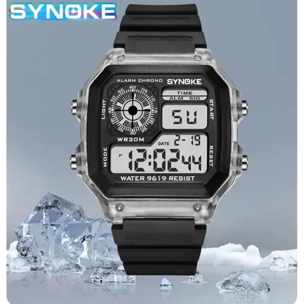 Sports Luminous Multifunction Waterproof  Watch - Seven Clours of light - Image 3