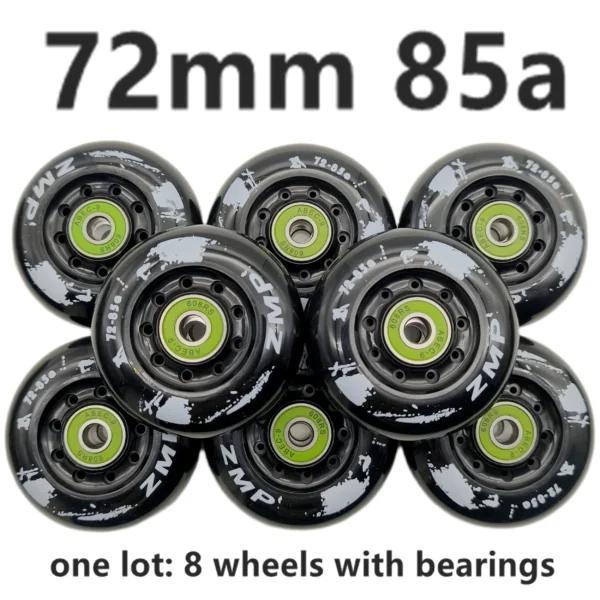 Inline Skate Wheels, Sizes: 72mm 76mm 80mm - 8 wheels/lot - Image 5