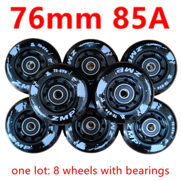 Inline Skate Wheels, Sizes: 72mm 76mm 80mm - 8 wheels/lot - Image 10