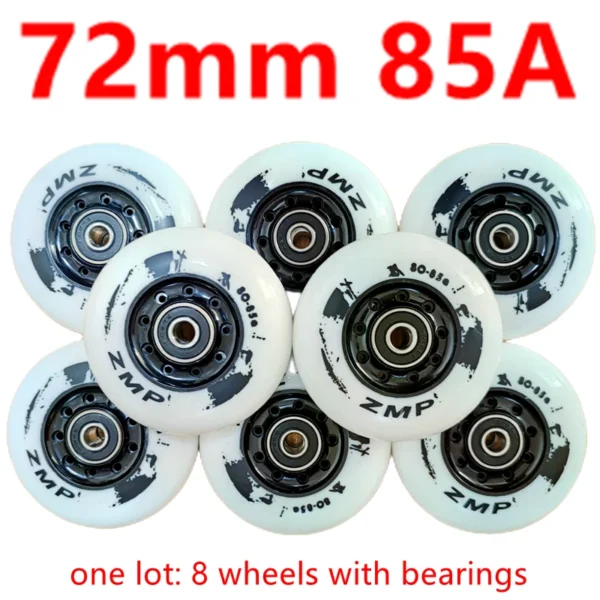 Inline Skate Wheels, Sizes: 72mm 76mm 80mm - 8 wheels/lot - Image 13