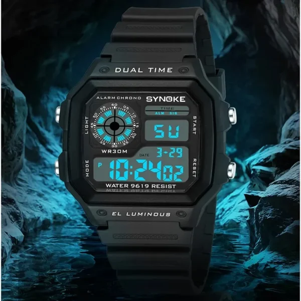 Sports Luminous Multifunction Waterproof  Watch - Seven Clours of light - Image 6