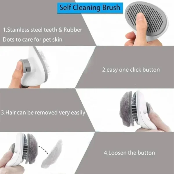 Fur removal Pet Brush For Cats/Dogs - Image 4