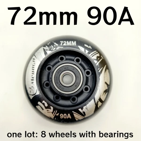 Inline Skate Wheels, Sizes: 72mm 76mm 80mm - 8 wheels/lot - Image 3