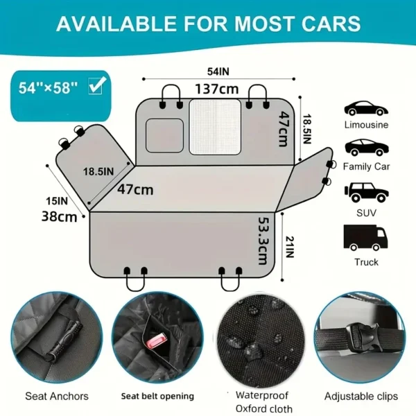 Waterproof, Scratch-Resistant Pet Travel Cover! - Image 4