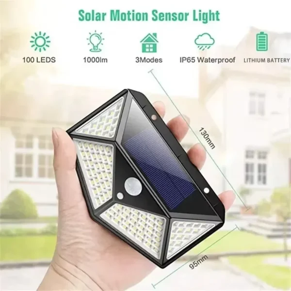 Waterproof Sunlight Powered Spotlight with Motion Sensor - Image 3