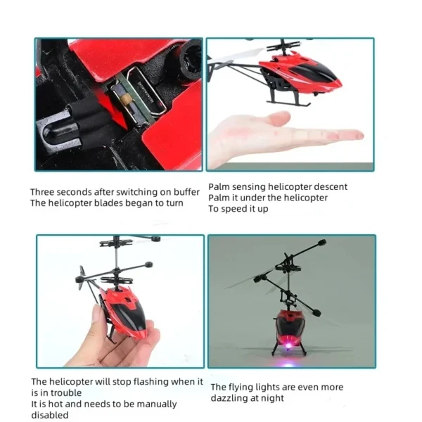 Rechargeable Mini RC Helicopter (No remote control battery） - Image 4