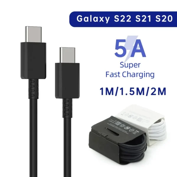 45W Fast Charging Dual USB C Cable - 2PCS - Image 2