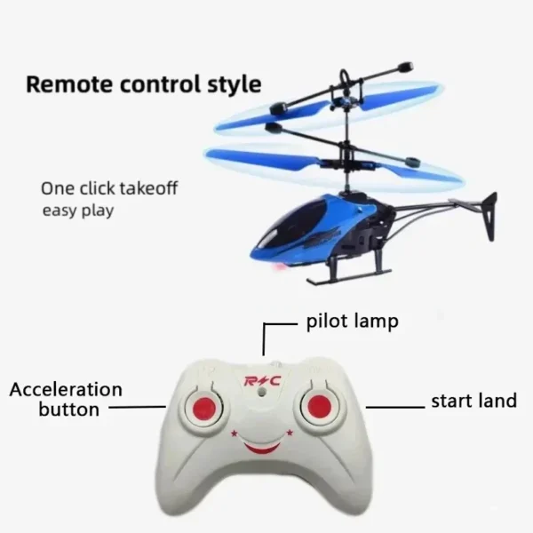 Rechargeable Mini RC Helicopter (No remote control battery）