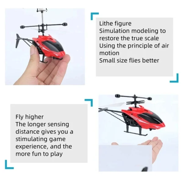 Rechargeable Mini RC Helicopter (No remote control battery） - Image 3